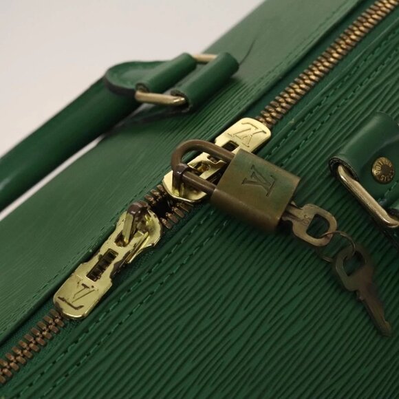 LOUIS VUITTON Epi Keepall 50 Boston Bag Green - Picture 13 of 16